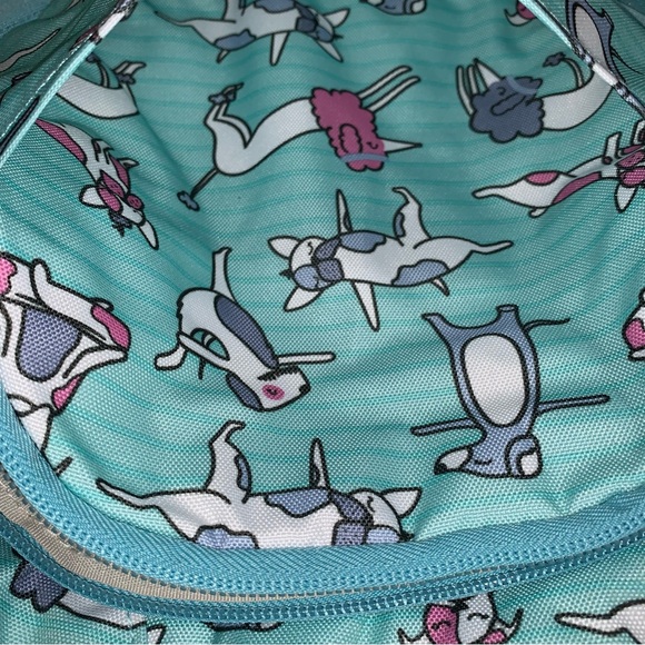 High Sierra Swoop SG Teal Dog Print Backpack-New - Picture 13 of 16